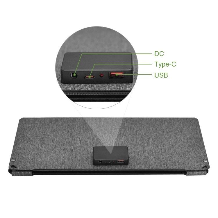 แผนที่พลังงานแสงอาทิตย์แบบโมโนคริสตัลลิน 18V 50W สําหรับโทรศัพท์มือถือ