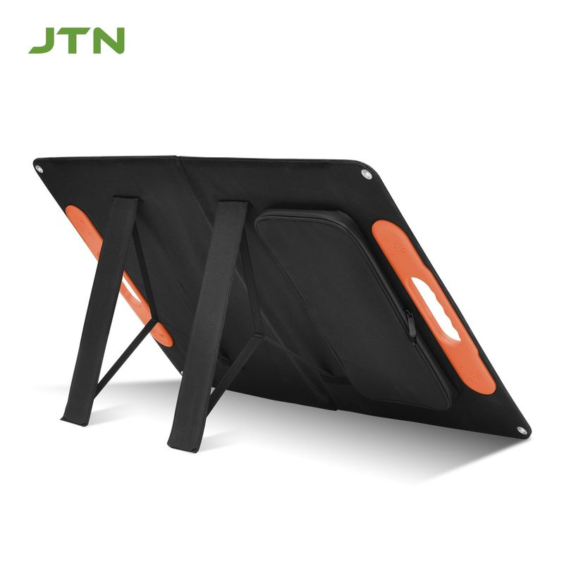 18.5-23.5% ประสิทธิภาพ แพเนลชาร์จแสงอาทิตย์ 100W ที่พับได้หลายตัว สําหรับรถยนต์และ OEM / ODM