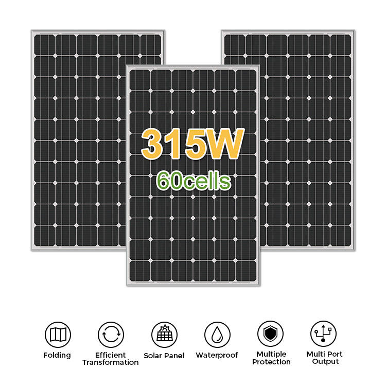 19.8%-22.5% ประสิทธิภาพของแผ่น All Black Pannelli Photovoltaic โมโน PV แผ่นแสงอาทิตย์